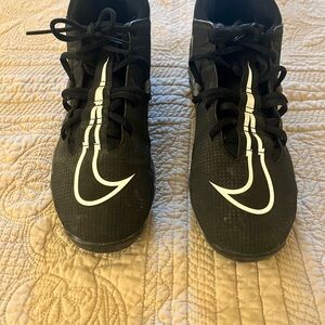 Nike Black High-Top Sneakers with White Logo